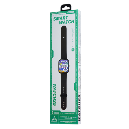 Montre Connectée 300mAh REMAX WATCH25 - écran AMOLED 1.85"- IP68 - Noir — REMAX · Smarty Paris 18e